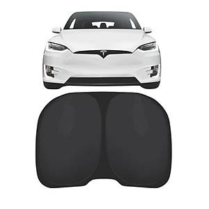 Tesla Model Y Arka Cam G�ne�lik Perdesi - UV Korumal� - Siyah