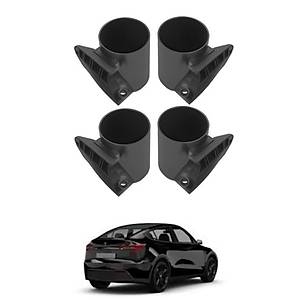 Tesla Model Y - Model 3 Kap�ya Tak�lan Bardak Tutucu - Siyah - 4�l� Set