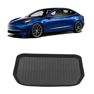 Tesla Model Y �n Bagaj Havuzlu Kau�uk Paspas� - Siyah