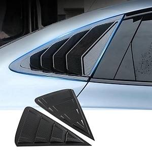 BYD Seal U Arka Kelebek Cam� Dekoratif Kaplama Seti � Karbon Siyah (2 Adet)