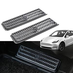 Tesla Model Y LR / Performance Koltuk Alt� Hava ��k��lar�n� Koruma Kapa�� � 2�li Set � Siyah