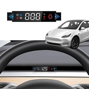 Tesla Model Y - Model 3 Havaland�rmaya Tak�lan HUD Ekran G�stergesi - Siyah