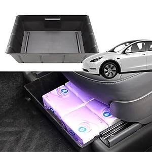 Tesla Model Y �n Koltuk Alt� �ekmeli Saklama Alan� - Siyah