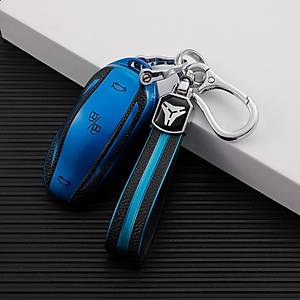 Tesla Model Y / Model 3 Anahtarl�k ve Anahtar Muhafaza Kab� � Mavi