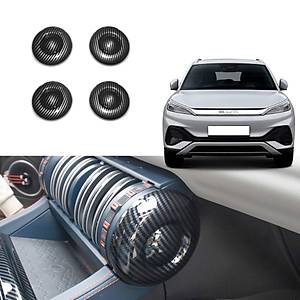 BYD Atto 3 Havaland�rma ��k�� Kaplamalar� - ABS Karbon Kaplama - Siyah - 4 Adet Set