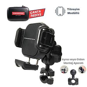 Knmaster TT-870 Titre�im Engelleyicili T�m Motosikletlere Uyumlu Telefon Tutucu
