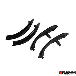 BMW 3 Serisi F30 2013-2018 Kap� Kolu Kaplamas� Seti - Alt + �st - Piano Black - 8 Par�a Set