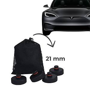 Tesla Model Y - Model 3 Lift Takoz Seti - 21 mm - 4 Adet - Bez Torbal� - Siyah