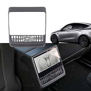 Tesla Juniper Arka Klima Ekran� Koruyucu �er�evesi Karbon Kaplama � Mat Siyah