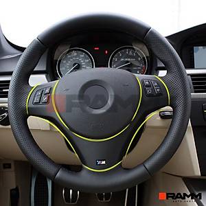 BMW E90 Direksiyon Simidi Kaplama � Parlak Karbon