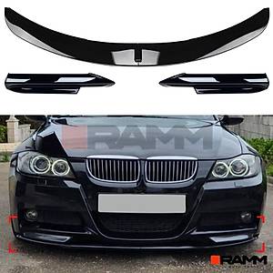 BMW E90 M-Tech �n Tampon Lipi + Flap Seti � Piano Black