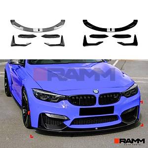 BMW M3 M4 F80 F81 F82 F83 �n Tampon Lipi + Flap Seti Parlak Siyah