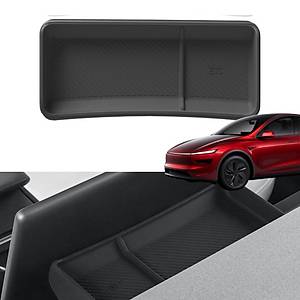 Tesla Juniper Ekran Arkas�na Tak�lan Silikon D�zenleyici � �ki B�lmeli � Siyah