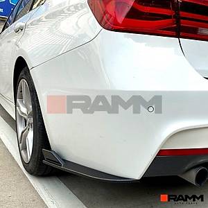 BMW F30 M Paketi Arka Tampon B��a�� Sa�Sol Parlak Karbon