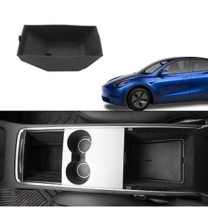Tesla Model Y - Model 3 Orta Konsol D�zenleyici - Siyah + Gri + Beyaz