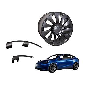 Tesla Model Y Sekmanl� BLAZE Jant Kapa�� Seti � 21 �n� � Mat Siyah
