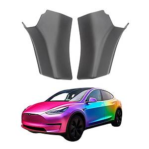 Tesla Model Y Arka Bagaj ��i K��e Koruyucu Bakalit - Sa� + Sol - Mat Siyah - 2 Adet Set
