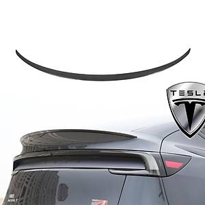 Tesla Juniper Arka Tampon Performance Tip Spoyleri (Spoiler) � Parlak Karbon Kaplama � Siyah