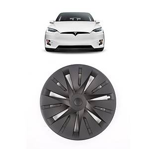 Tesla Model Y WINDMILL Jant Kapa�� - 19 �n� - Mat Siyah - 4 Adet Set