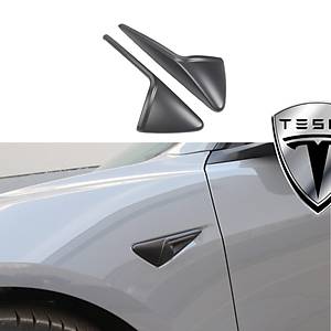 Tesla Model Y Yan Kamera �er�eve Kapa�� HW3.0 � (2 Adet) � Mat Siyah