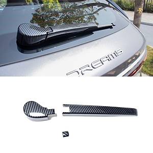 BYD Atto 3 Arka Silecek Kolu �er�evesi - ABS Karbon Kaplama - Siyah