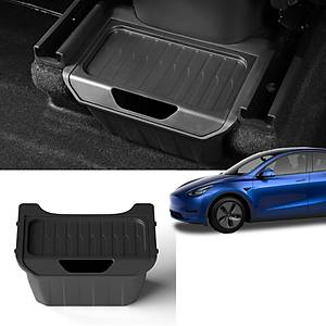 Tesla Model Y Arka Koltuk Alt� Kapakl� Saklama Alan� - Siyah