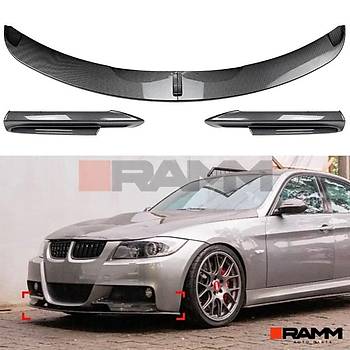 BMW E90 - E90 M-TECH N TAMPON LP + FLAP SET PARLAK KARBON