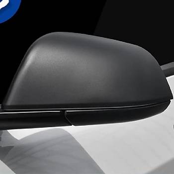Tesla Model Y Ayna Kapa st , 2 Adet Set Olarak, Mat Siyah