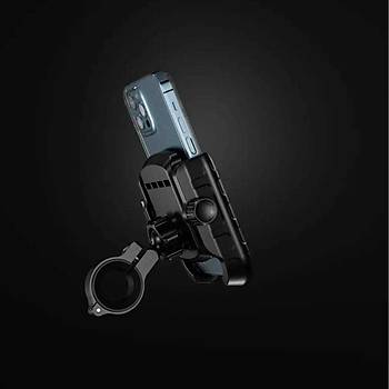 Knmaster TT-200 T�m Motosikletlere Uyumlu Telefon Tutucu