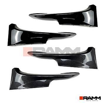 BMW E92 - E93 LCI M-TECH N TAMPON FLAP SET PARLAK KARBON