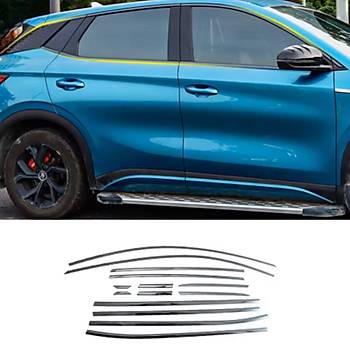 BYD Atto 3  Cam talar evresi  D Koruyucu Trim Seti,  Siyah Renk