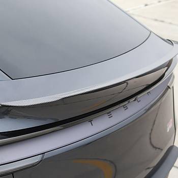 Tesla Juniper Arka Tampon Pro Tip Spoyleri Parlak Karbon, Siyah Renk