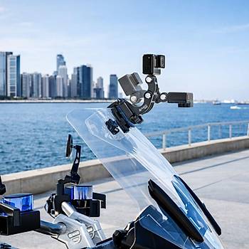 Motosiklet �n Cam� ��in Aksiyon Kamera Montaj Seti