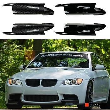 BMW E90 E91 E92 E93 M3 N TAMPON FLAP SET PARLAK  SYAH