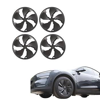 Tesla  Juniper MIRAGE Jant Kapa Seti 19 n, Mat Siyah Renk