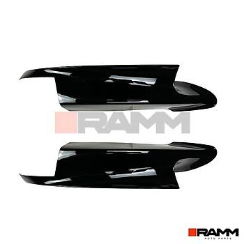 BMW E90 E91 E92 E93 M3 N TAMPON FLAP SET PARLAK  SYAH