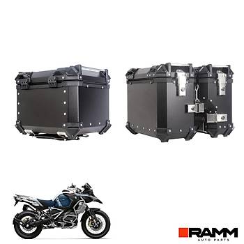 BMW MOTORRAD 1200GS/ADV,1250GS/ADV ALUMINYUM L ANTA SET , SYAH