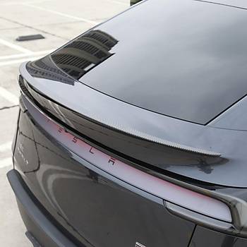 Tesla Juniper Arka Tampon Performance Tip Spoyleri Mat Karbon, Siyah Renk
