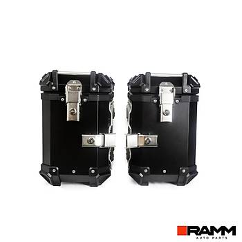 BMW MOTORRAD 1300GS/ADV ALUMINYUM L ANTA SET , SYAH