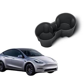 Tesla Juniper n Orta Konsol Sert Plastik Bardak Tutucu Orta Ayral, Siyah Renk
