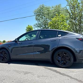 Tesla Juniper HALYCON Jant Kapa Seti 19 n, Parlak Siyah Renk