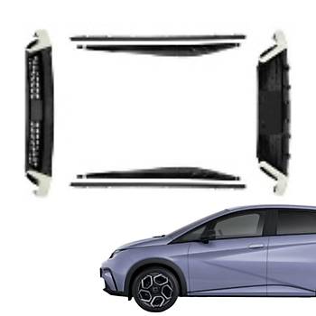 BYD Dolphin Body Kit, n Lip Arka Lip ve Yan Marbiyeller Set Olarak, Siyah Renk