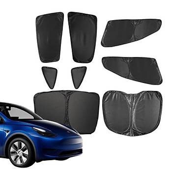 Tesla Juniper UV Korumal Gnelik Seti, 8 Adet Set Olarak, Siyah Renk