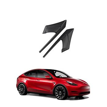Tesla Model Y Yan Kamera Ka, 2 Adet Set Olarak, Mat Siyah Renk