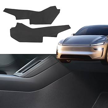 Tesla Juniper Orta Konsol iin izilmez ve Dayankl Yan Bakaliti, 2 Adet Set Olarak, Siyah Renk