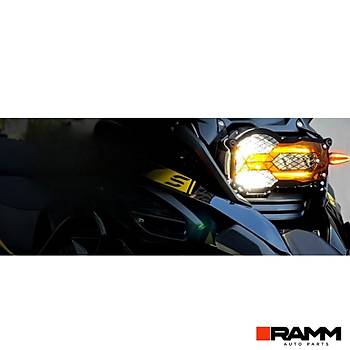 BMW MOTORRAD 1250GS/ADV ALUMNYUM FAR KORUMASI, TURUNCU