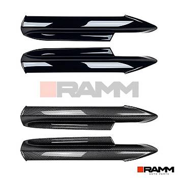 BMW E90 - E90 M-TECH N TAMPON FLAP SET PARLAK  SYAH