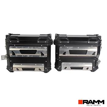 BMW MOTORRAD 1200GS/ADV,1250GS/ADV ALUMINYUM L ANTA SET , SYAH