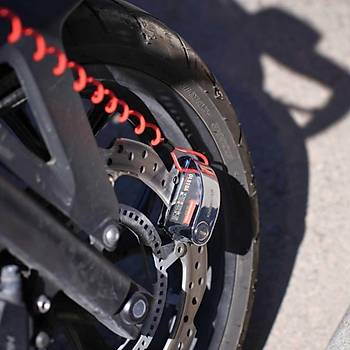 KNMASTER DL510A 10 mm Alarml� Disk Kilidi | Hat�rlatma Kablosu ve Ta��ma �antas� Hediye | Silver