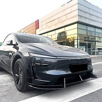 Tesla Juniper  n Tampon Tek Para Alt Spoyler,  Parlak Siyah Renk